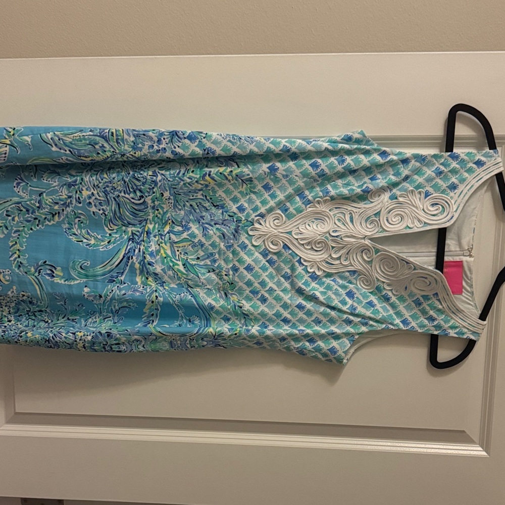 Lilly Pulitzer Blue and White Patterned Dress
